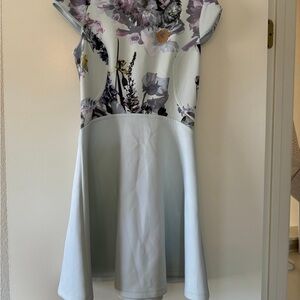 Ted Baker Floral Midi Dress - pastel colors size 2